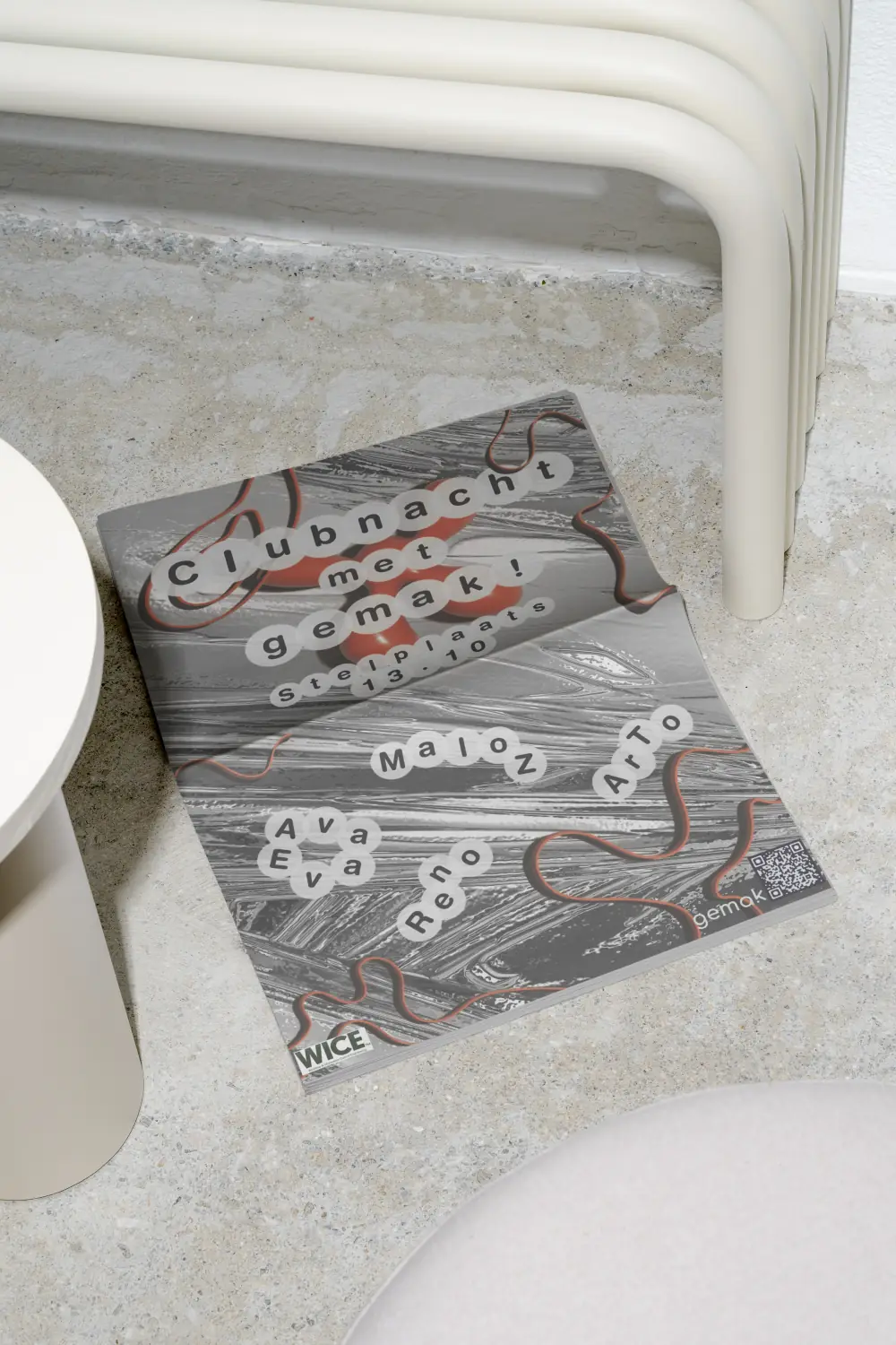 Clubnacht met gemak! vol. 2 folded poster mockup