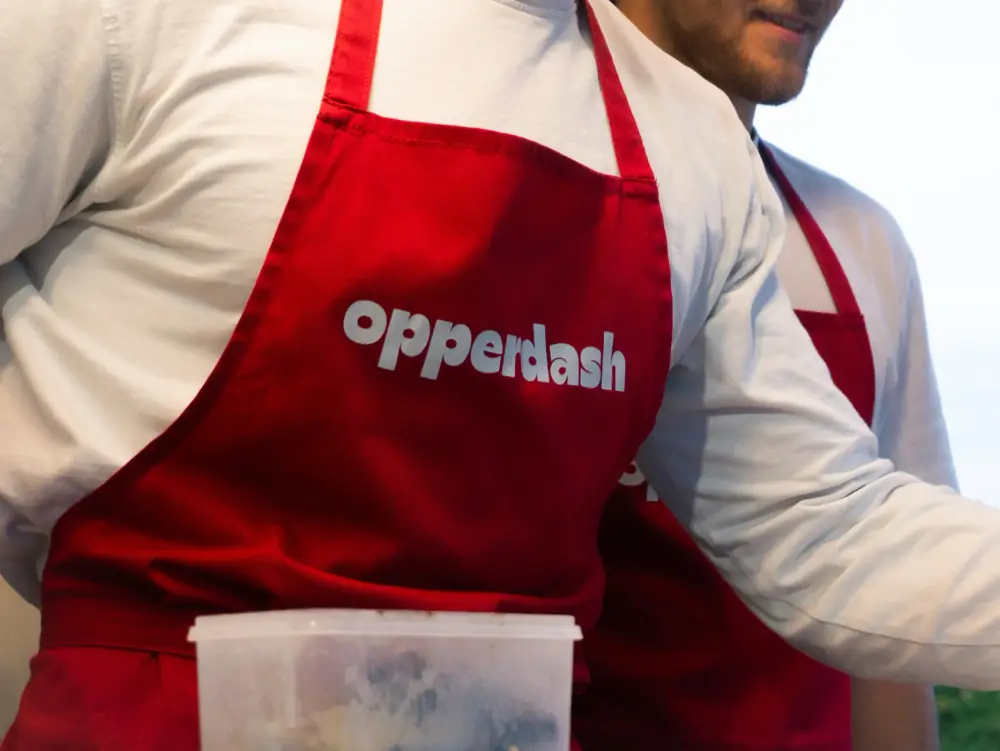 OpperDash branded kitchen merchandise