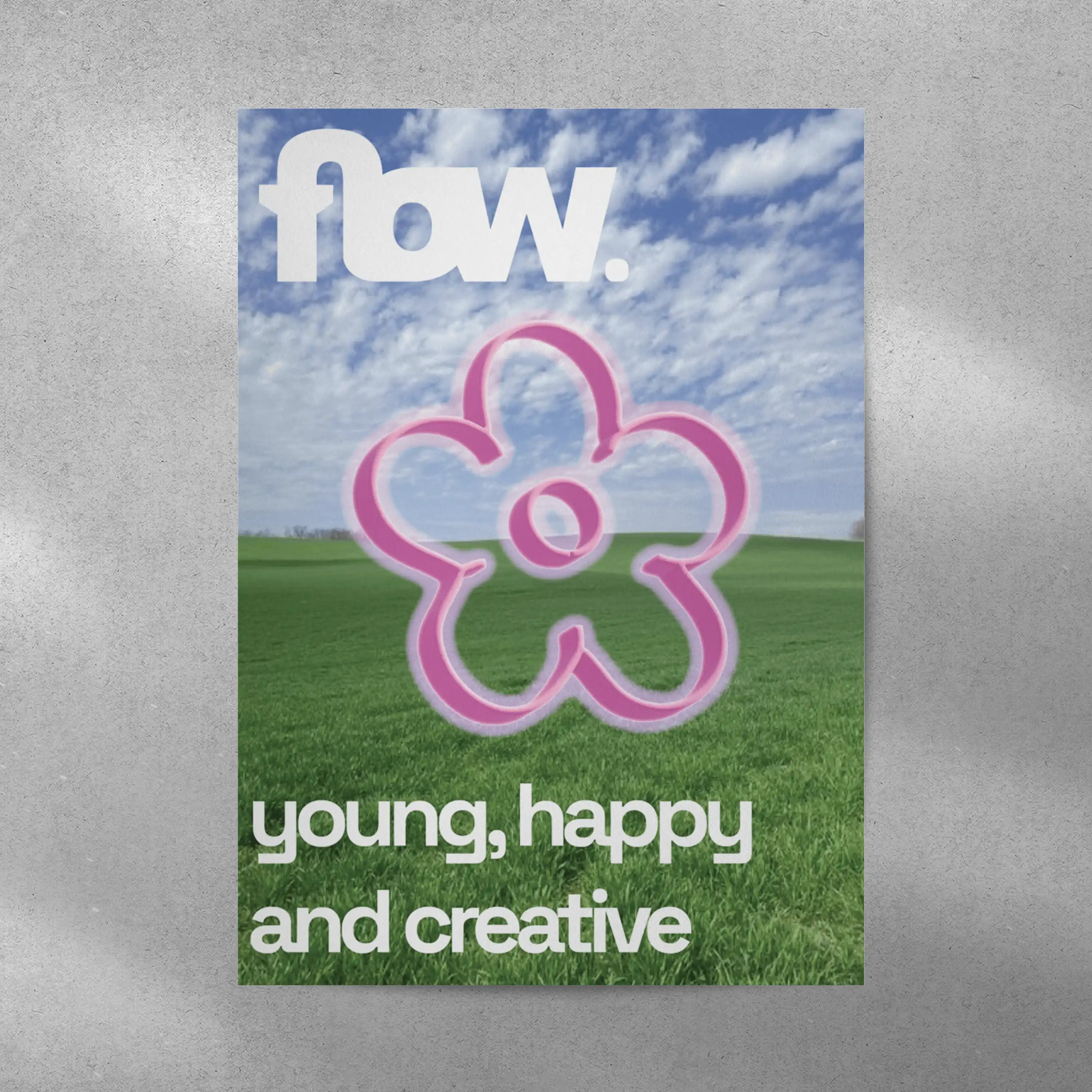 ...flow. flower poster mockup
