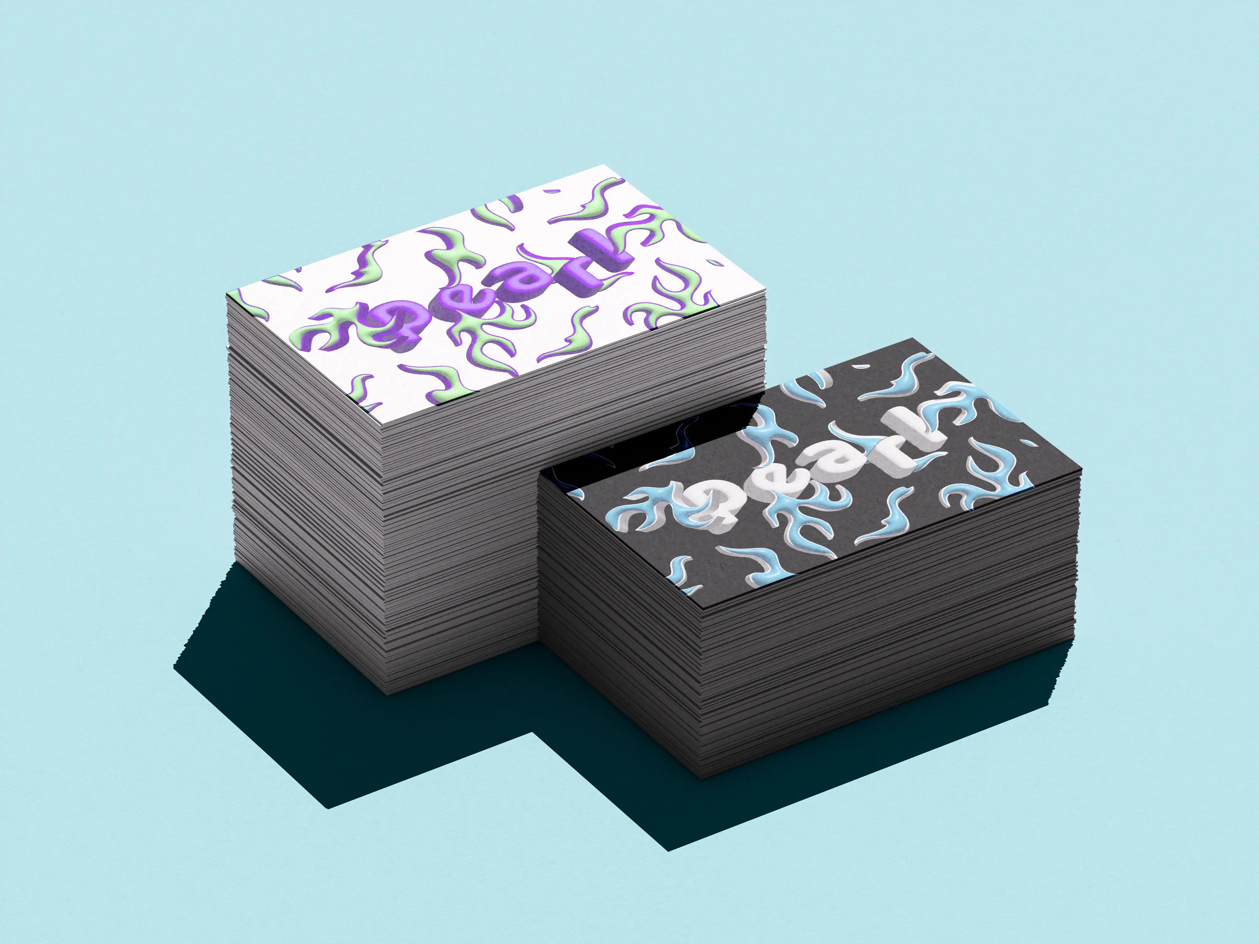 ...2 sticker packs mockup